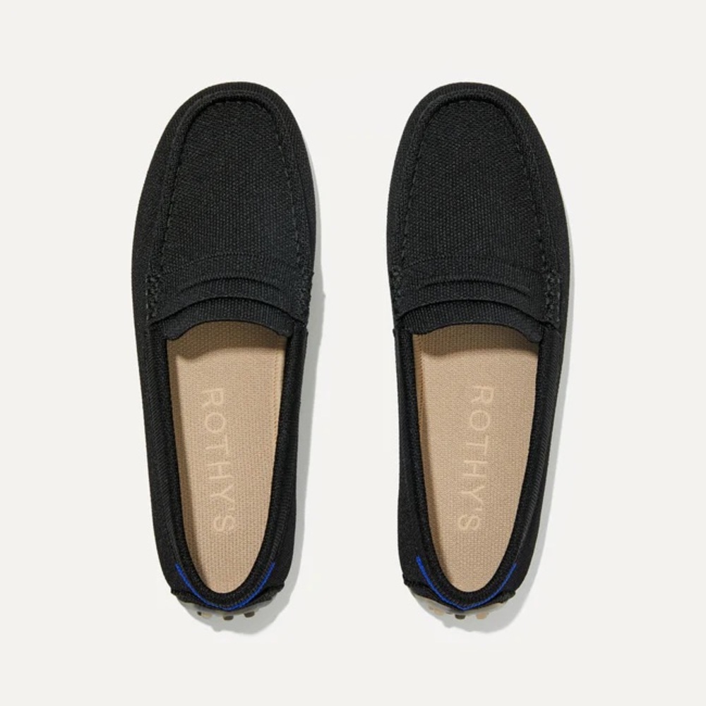 Rothy’s loafer. The Driver. Black, size 8.
